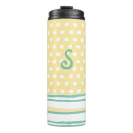Dosen und Streifen Mit Monogramm thermische Tumble Thermosbecher