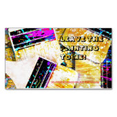 Dosen zum Ausgießen von Paint Magnetic Business Ca Magnetische Visitenkarte (Vorderseite)