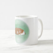 Dösende Orange Katze Kaffeetasse (VorderseiteRechts)