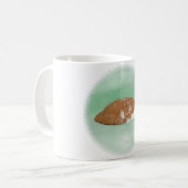 Dösende Orange Katze Kaffeetasse (Vorderseite Links)