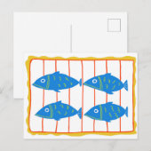 Dosenfisch-Postkarte Postkarte (Vorne/Hinten)