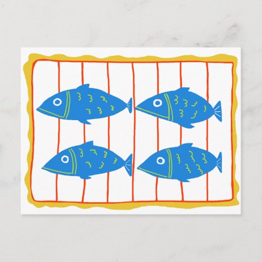 Dosenfisch-Postkarte Postkarte (Vorderseite)
