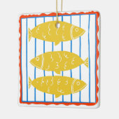 Dosenfisch-Schmuck Keramikornament (Links)