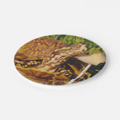 Dosenschildkröte-Pilz-Pappteller Pappteller (Schrägansicht)