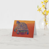 Dosenschildkröte, Schildkröte Karte (Gelbe Blume)