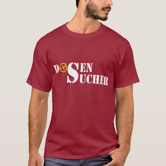 Dosensucher / white T-Shirt (Vorderseite)