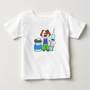 Dosierung als Arzt mit Spritze Baby T-shirt