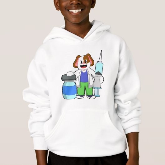 Dosierung als Arzt mit Spritze Hoodie (Vorderseite)