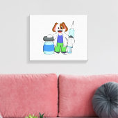 Dosierung als Arzt mit Spritze Leinwanddruck (Insitu (Wohnzimmer))