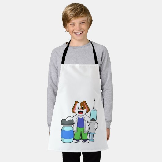 Dosierung als Arzt mit Spritze Schürze (Getragen)