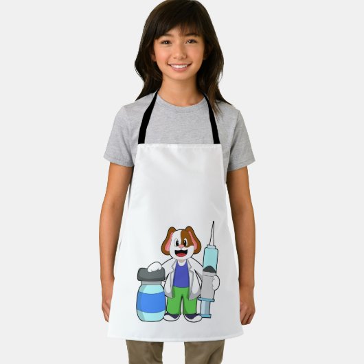 Dosierung als Arzt mit Spritze Schürze (Insitu)