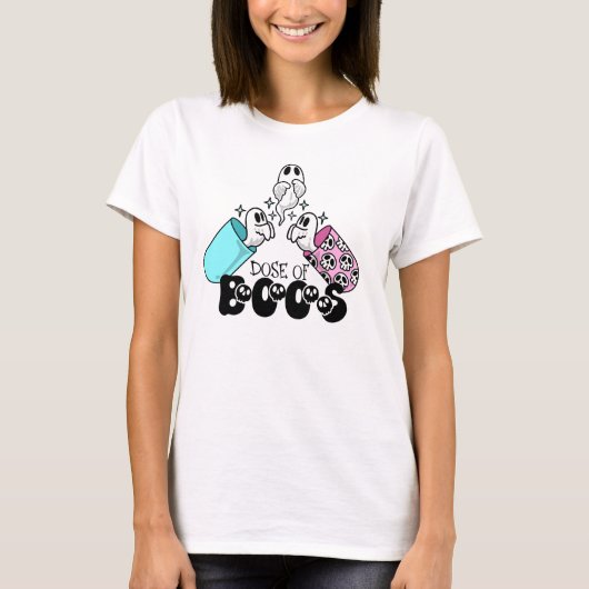 Dosierung von Boos Funny Halloween Medical Ghost T T-Shirt (Vorderseite)