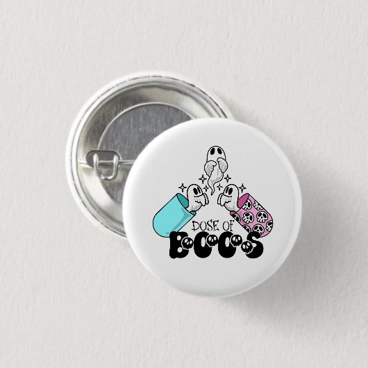 Dosierung von boos Medical Ghost Halloween Button (Vorne & Hinten)