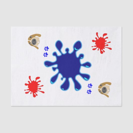 Dosierungsfarbe des Papierfachs Seidenpapier (Vorderseite)