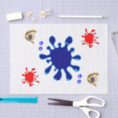 Dosierungsfarbe des Papierfachs Seidenpapier (Handwerk)