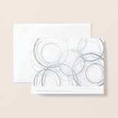 Dosierungskreis Monogramm | stationär Folienkarte (Rückseite mit Umschlag)