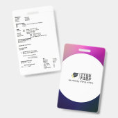 Dosierungstag Ausweis (Vorder- & Rückseite)