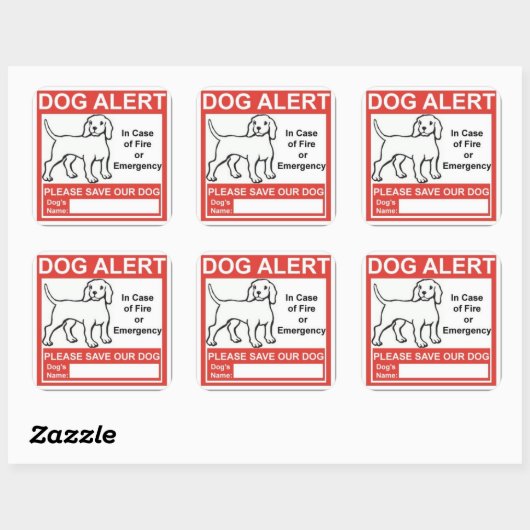 Dosierungswarnung für Notdienste Quadratischer Aufkleber (Blatt)