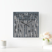 Dosimetrist Extraordinaire Quadratische Wanduhr (Zuhause)