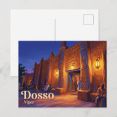 Dosso-Palast Niger Postkarte (Vorne/Hinten)