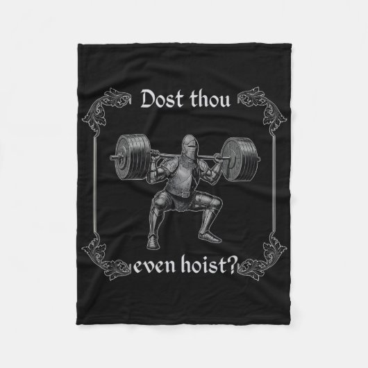 Dost Thou Even Hoist Lustiger Fitness-Meme  Fleecedecke (Vorderseite)