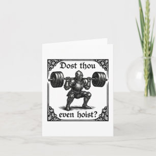 Dost you sogar Hoist Funny Gothic Deadlift Gym Karte