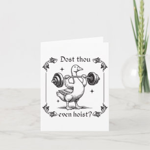 Dost you sogar hoist_ Funny Medieval Gym Workout G Karte