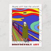 Dostoevsky Art "Munch" Postkarte (Vorderseite)