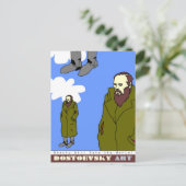 Dostoevsky Art Postkarte (Stehend Vorderseite)