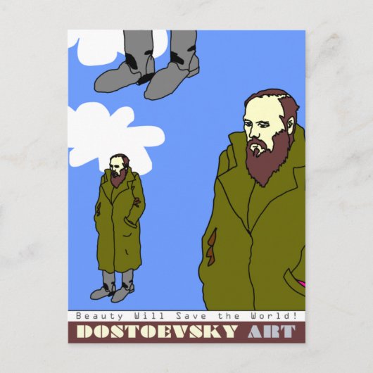 Dostoevsky Art Postkarte (Vorderseite)