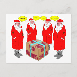 Dostoevsky Christmas Gift Postcard Feiertagspostkarte