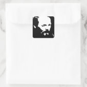 Dostoevsky Quadratischer Aufkleber (Tasche)