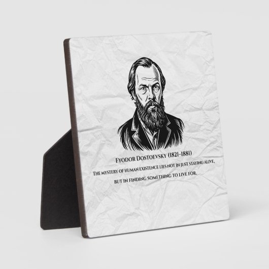Dostoevsky Quote Fotoplatte (Vorderseite)