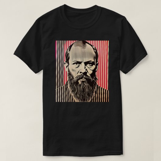 Dostojewski im BAUHAUS-Stil T-Shirt (Design vorne)
