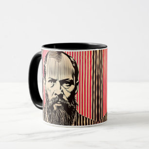 Dostojewski im BAUHAUS-Stil Tasse