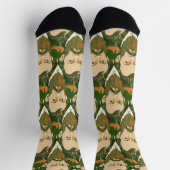 Dostojewski porträtiert gelbes Design Socken (Oben)