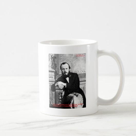 Dostojewsky "gottesfürchtig" Liebe Zitat Geschenke Kaffeetasse (Rechts)