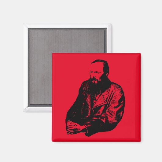 Dostoyevsky Magnet (Vorderseite/Rückseite)