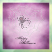 Dot Art Black Widow Spider im Web Fensteraufkleber (Blatt 3)