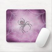 Dot Art Black Widow Spider im Web Mousepad (Mit Mouse)