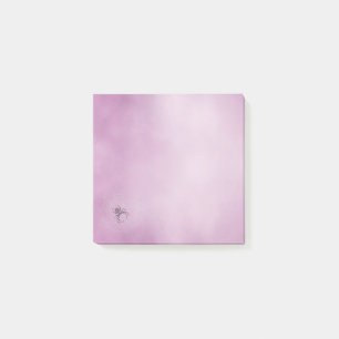 Dot Art Black Widow Spider im Web Post-it Klebezettel