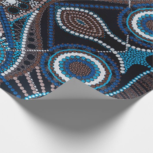 Dot Art Gift Paper Geschenkpapier (Ecke)