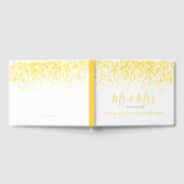 Dot Art Kaskade Custom warm gelbe Hochzeit Gästebuch (Voll)