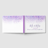 Dot Art Kaskade lila Hochzeit Gästebuch (Voll)