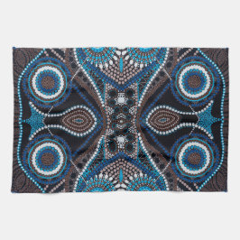 Dot Art Muster auf Küchentücher