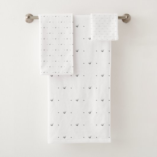 Dot, blassgrau badhandtuch set (Insitu)