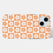 Dot Blume Orange White Case-Mate iPhone Hülle (Rückseite (Horizontal))