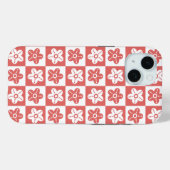 Dot Blume Red White Case-Mate iPhone Hülle (Rückseite (Horizontal))