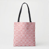 Dot Blume Red White Tasche (Vorderseite)