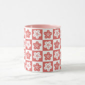 Dot Blume Red White Tasse (Zentrum)